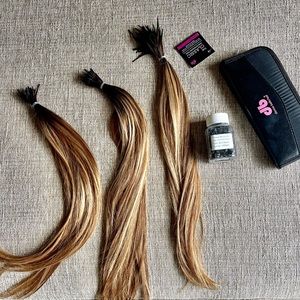 Microbeads hair extensions 😍